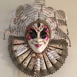 Authentic Mardi Gras jester Mask